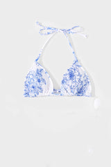 Lanai Top - White Blue Floral